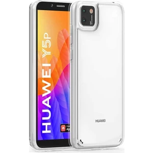 Huawei Y5P Kılıf Coss Sert Kapak Şeffaf