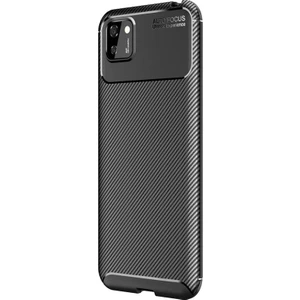 Huawei Y5P Kılıf Negro Karbon Dizayn Silikon Siyah