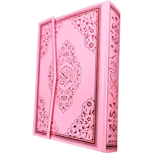 Kuran-ı Kerim Pembe Renkli Rahle Boy Sesli