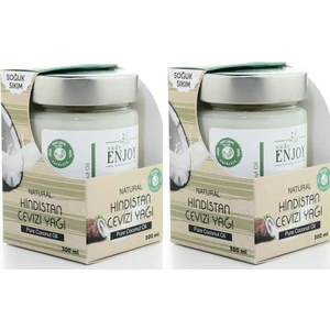 Hindistan Cevizi Yağı Saf Doğal Soğuk Sıkım 300 ml 2 Adet