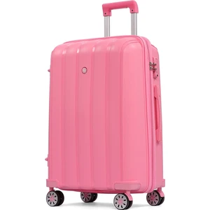 Cengiz Pakel Policarbon Valiz Büyük Boy-20305-B-Pembe