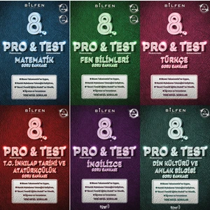 Bilfen Yayınları 8. Sınıf Pro Test Soru Bankası Seti
