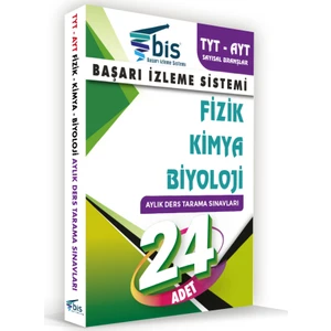 Başarı Izleme Sistemi YKS (TYT-AYT) Sayısal Branşlar TYT-AYT Fizik & TYT-AYT Kimya &TYT-AYT Biyoloji(24 Adet Aylık Genel Tekrar Testi)