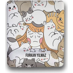 Atölye Çizgi Kedimania Kişiye Özel Mouse Pad