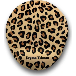 Atölye Çizgi Leopar Desen Kişiye Özel Mouse Pad