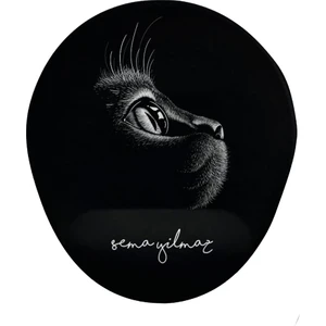 Atölye Çizgi Siyah Kedi Black Cat Kişiye Özel Mouse Pad