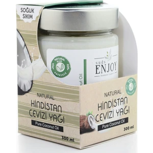 Hindistan Cevizi Yağı Saf  Soğuk Sıkım 300 ml