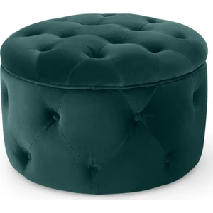 Duru Oval Puf Sandıklı Yeşil