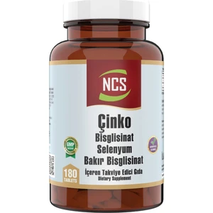 Çinko Bisglisinat & Bakır Selenium 180 Tablet Zinc
