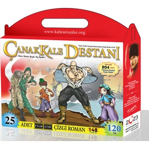 Çanakkale Destanı Seti (24 Kitap Takım)-Türk Tarihi Çizgi Roman Seti