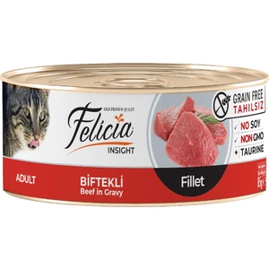 Tahılsız Biftekli Fileto Yaş Kedi Konservesi 85 gr