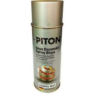 650°C Isıya Dayanıklı Sprey Boya Mat Gümüş 400 ml