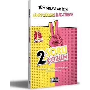Benim Hocam Yayınları Tüm Sınavlar İçin Limit-Süreklilik-Türev 2 Soru 2 Çözüm Fasikülü