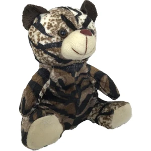 Stuffed Toys Sevimli Kaplan Desenli Peluş Ayı 20 cm
