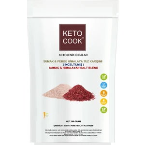 Ketojenik Sumak & Pembe Himalaya Tuz Karışımı ( Sumac & Pınk Hımalayan Salt Mıx ) 300 gram