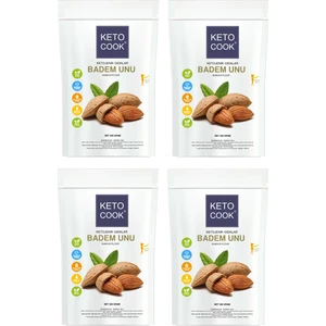 Ketojenik Badem Unu ( Almond Flour ) Quadro Avantajlı Set 300 gram X 4 Adet