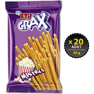 Crax Mısırlı Çubuk Kraker 50 g x 20 Adet