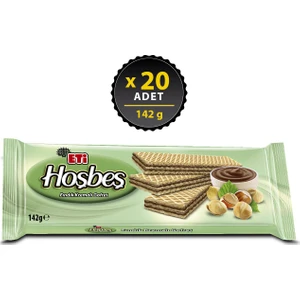 Hoşbeş Fındık Kremalı Gofret 142 g x 20 Adet