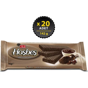 Hoşbeş Kakao Kremalı Gofret 142 g x 20 Adet