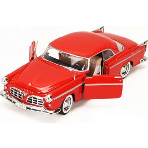 Chrysler C300 1955 Model Diecast Araba Kırmızı 1:24