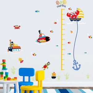 Crystal Kids Denizaltı Bebek ve Çocuk Odası Boy Ölçen Duvar Süsü Sticker