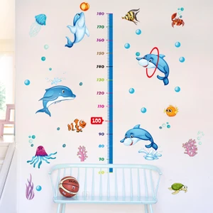 Crystal Kids Boy Ölçen Yunuslar Bebek Odası Dekoru Duvar Süsü Sticker
