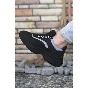 Siyah Fileli Erkek Sneaker 0012157A