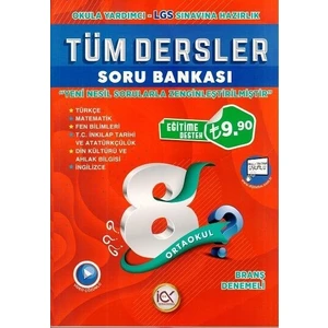 İlk Önce Yayıncılık 8. Sınıf LGS Tüm Dersler Soru Bankası