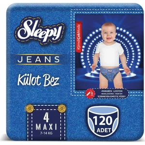Jeans Külot Bez 4 Numara Max 4'Lü Jumbo 7 - 14 Kg