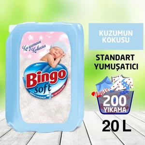 Soft Çamaşır Yumuşatıcısı Kuzumun Kokusu 5 L Ekonomi Paketi 4'lü
