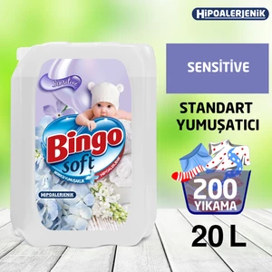 Soft Çamaşır Yumuşatıcısı Sensitive 5 L Ekonomi Paketi 4'lü
