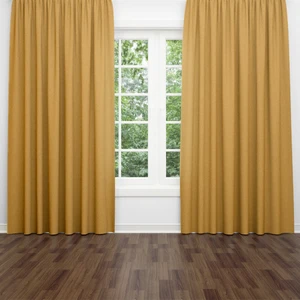Lucra Concept Ada Fon Perde 1/3 Pileli 100 x 260 cm Koyu Sarı