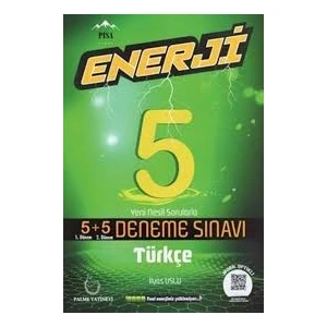 Palme Yayıncılık 5. Sınıf Enerji 5+5 Türkçe Deneme Sınavı
