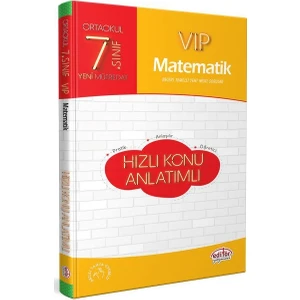 Editör Yayınları 7. Sınıf VIP Matematik Hızlı Konu Anlatımı