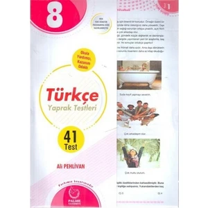 Palme Yayıncılık 8. Sınıf Türkçe Yaprak Test (41 Test)
