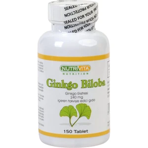 Nutrivita Ginkgo Biloba Ekstraktı 150 Tablet 240 mg