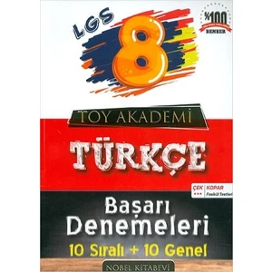 Toy Akademi 8. Sınıf LGS Türkçe 10+10 Başarı Denemeleri