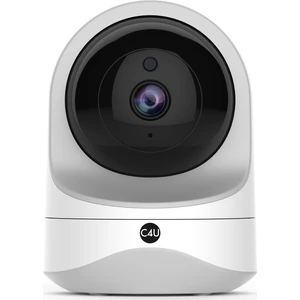 C4U Akıllı Güvenlik Kamerası 360 Derece Dönebilen Kızılötesi Gece Görüşlü IP Kamera HD 1080p - 637JBU