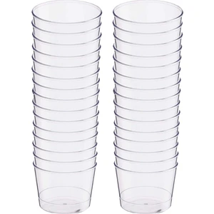 Plastik Kristal Silindir Tatlı Kasesi 250cc 30lu