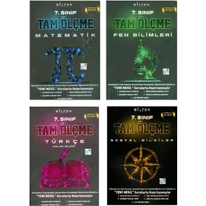 Bilfen Yayınları 7. Sınıf Matematik Fen Türkçe Sosyal Bilgiler Tam Ölçme Seti Yeni 4 Kitap