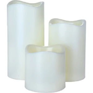 Renk Değiştiren Kumandalı Ledli 3'lü Mum Seti