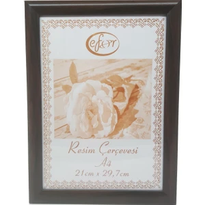 Standart A4 Çerçeve-Renk  kahverengi   Arka Yüzey 3mm Mdf-Ön yüzey 1mm Kırılmaz  parlama yapmayan Antireflektif