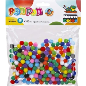 Nova Color Ponpon 10 Mm. 200 Adet NC-880