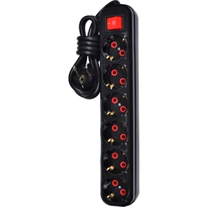 Smart Socket 6'lı Akım Korumalı & Anahtarlı Grup Priz 1,5 m Siyah