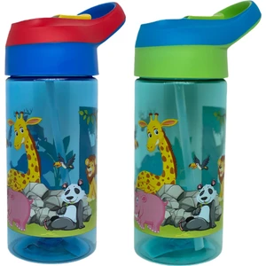 Tritan Pipetli Okul Suluğu 500 ml 2'li Mavi - Yeşil