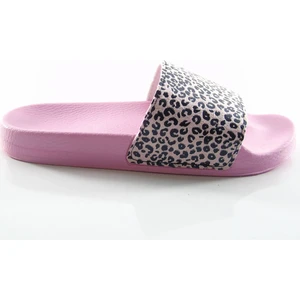 Leopar Desenli Kadın Terlik Pembe - 12221
