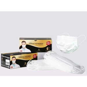 Digi Mask Tam Ultrasonik 3 Katlı Telli Cerrahi Yüz Maskesi 2 x 50'li Paket