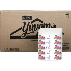 Yuvam Profesyonel Ekonomik Dispanser Peçete 300'lü 12 Adet 17x21 cm