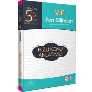 Editör Yayınları 5. Sınıf VIP Fen ve Bilimleri Hızlı Konu Anlatımlı