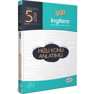 Editör Yayınları 5. Sınıf VIP İngilizce Hızlı Konu Anlatımı